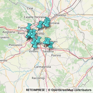 Mappa Via Serene, 10028 Trofarello TO, Italia (11.36947)