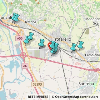 Mappa Via Enrico Mattei, 10028 Trofarello TO, Italia (1.63083)