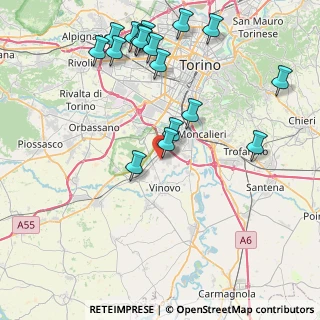 Mappa Via Europa, 10048 Vinovo TO, Italia (9.55765)
