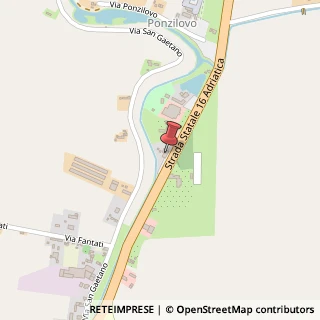 Mappa Strada Statale 16 Adriatica, 890, 45038 Polesella, Rovigo (Veneto)