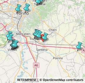 Mappa Via Giacomo Piovano, 10020 Cambiano TO, Italia (9.784)