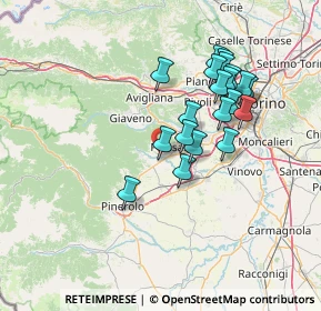 Mappa Via Alpi Cozie, 10045 Piossasco TO, Italia (12.767)