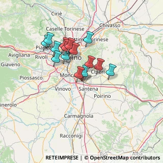 Mappa Via Lombardi, 10028 Trofarello TO, Italia (11.48938)