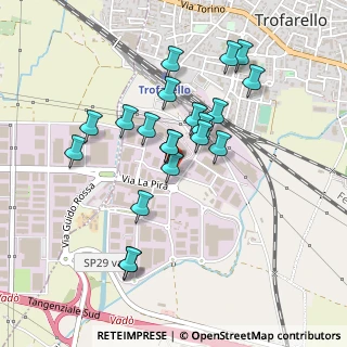 Mappa Via Lombardi, 10028 Trofarello TO, Italia (0.414)