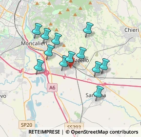 Mappa Via Lombardi, 10028 Trofarello TO, Italia (3.0025)