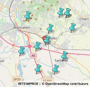 Mappa Via Lombardi, 10028 Trofarello TO, Italia (4.2575)