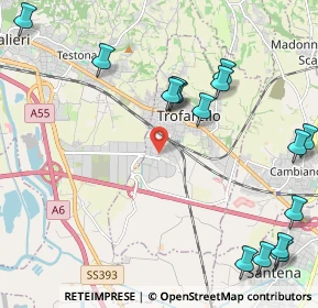 Mappa Via Molino della Splua, 10028 Trofarello TO, Italia (2.75467)