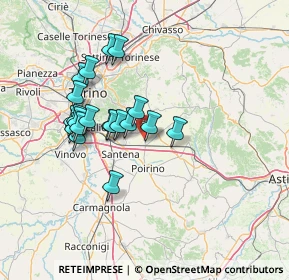 Mappa Via martini rossi, 10023 Chieri TO, Italia (12.4285)