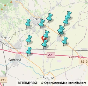 Mappa Via martini rossi, 10023 Chieri TO, Italia (3.18083)