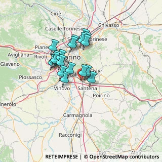 Mappa Via Terracini, 10028 Trofarello TO, Italia (10.80105)