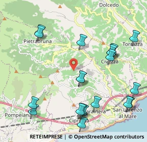 Mappa Regione Gareffi, 18017 Cipressa IM, Italia (2.5425)