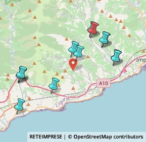 Mappa Regione Gareffi, 18017 Cipressa IM, Italia (4.38538)