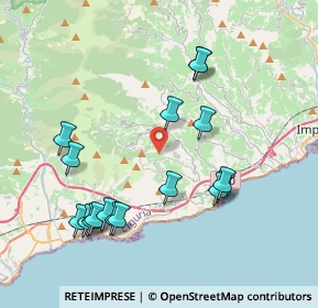 Mappa Regione Gareffi, 18017 Cipressa IM, Italia (4.25176)