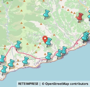 Mappa Regione Gareffi, 18017 Cipressa IM, Italia (6.7305)