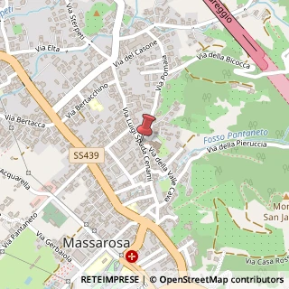 Mappa Via Luigi Spada Cenami, 320, 55054 Massarosa, Lucca (Toscana)