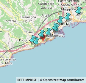 Mappa Salita Sauli Teresa, 18100 Imperia IM, Italia (1.76909)