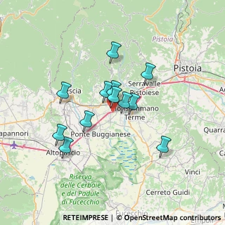 Mappa Via Sant'Antonio, 51016 Montecatini Terme PT, Italia (5.635)