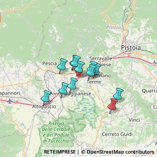 Mappa Via Sant'Antonio, 51016 Montecatini Terme PT, Italia (4.83583)