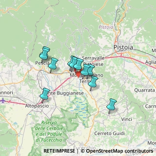 Mappa Via Leonardo da Vinci, 51018 Pieve A Nievole PT, Italia (5.23364)