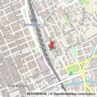 Mappa Via Amilcare Ponchielli, 1, 55049 Viareggio, Lucca (Toscana)
