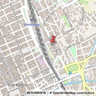 Mappa Via Aurelia Nord, 45, 55049 Viareggio, Lucca (Toscana)