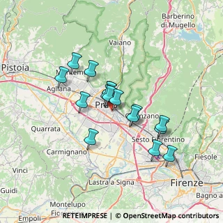 Mappa Via Cesare Grassi, 59100 Prato PO, Italia (5.5925)
