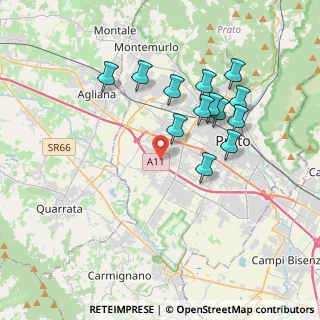 Mappa Via della Goraccia, 59100 Prato PO, Italia (3.59231)