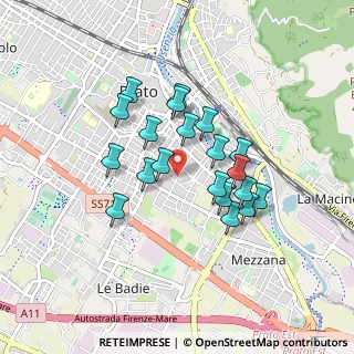 Mappa Via Lorenzo da Pelago, 59100 Prato PO, Italia (0.7295)