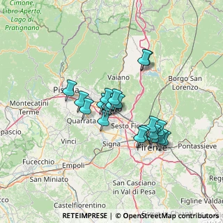 Mappa Via Giovacchino Pelagatti, 59100 Prato PO, Italia (10.8995)