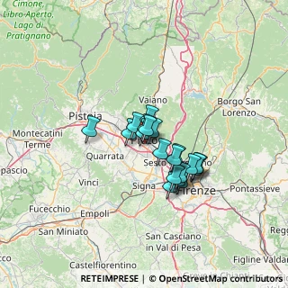 Mappa Via Giovacchino Pelagatti, 59100 Prato PO, Italia (9.2145)