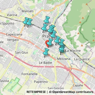 Mappa Via Giovacchino Pelagatti, 59100 Prato PO, Italia (1.36308)
