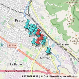 Mappa Via Giovanni Fattori, 59100 Prato PO, Italia (0.551)