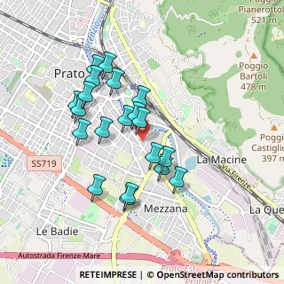 Mappa Via Giovanni Fattori, 59100 Prato PO, Italia (0.828)