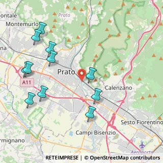 Mappa Via De Gasperi Alcide, 59100 Prato PO, Italia (4.85273)