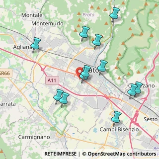 Mappa Via del Fiordaliso, 59100 Prato PO, Italia (4.23)