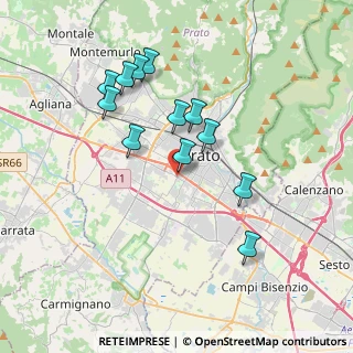 Mappa Via del Fiordaliso, 59100 Prato PO, Italia (3.52667)