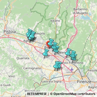 Mappa Via Giuseppe Silvestri, 59100 Prato PO, Italia (6.53867)