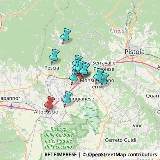 Mappa Via Dogali, 51016 Montecatini Terme PT, Italia (4.1025)