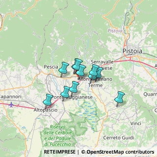 Mappa Via Dogali, 51016 Montecatini Terme PT, Italia (4.39727)