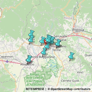 Mappa Via Cadorna, 51016 Montecatini Terme PT, Italia (4.66429)