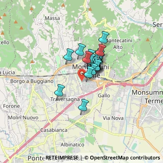 Mappa Via Cadorna, 51016 Montecatini Terme PT, Italia (1.031)