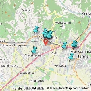 Mappa Via Ariosto, 51016 Montecatini Terme PT, Italia (1.45545)