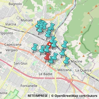 Mappa Via Pallacorda, 59100 Prato PO, Italia (1.2705)