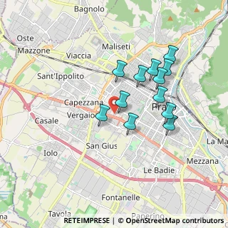 Mappa Via Rimini, 59100 Prato PO, Italia (1.59)