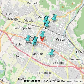Mappa Via Rimini, 59100 Prato PO, Italia (1.53727)