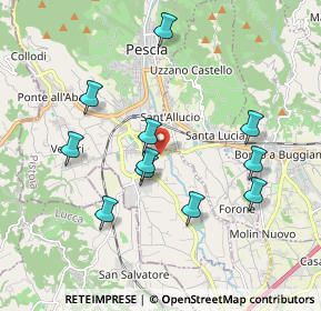 Mappa SP Francesca Vecchia, 51017 Pescia PT, Italia (1.87455)