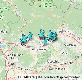 Mappa SP Francesca Vecchia, 51017 Pescia PT, Italia (8.38917)