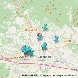 Mappa Via Traversa, 55012 Capannori LU, Italia (3.75583)
