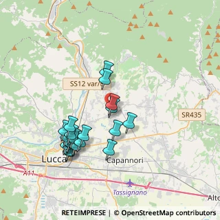 Mappa Via Traversa, 55012 Capannori LU, Italia (3.7655)
