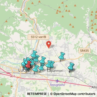 Mappa Via Traversa, 55012 Capannori LU, Italia (4.963)